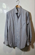 Load image into Gallery viewer, Authentic Giorgio Armani Mens Blue Plaid Long Sleeves Dress Shirt Size 15.5