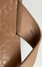 Load image into Gallery viewer, Authentic Tory Burch Womens Monroe Beige Monogram Thong Sandals Size 9 M Stained