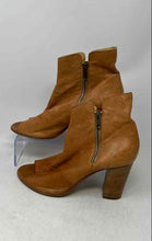 Load image into Gallery viewer, Steve Madden Womens Brown Leather Side Zip Block Heel Ankle Booties Size EUR 39