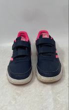 Load image into Gallery viewer, Adidas Girls Tensaur Sport 2.0 CF ID2308 Navy Blue & Pink Sneaker Shoes Size 2.5