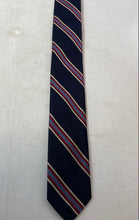 Load image into Gallery viewer, Renry Gretrel Mens Blue Red Striped Adjustable Long Formal Designer Tie