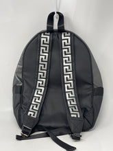 Load image into Gallery viewer, Versace Parfums Unisex Black Adjustable Strap Shoulder Backpack Stained
