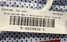 Load image into Gallery viewer, Elie Balleh Mens White Blue Polka Dot Long Sleeve Dress Shirt Size XL