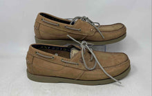 Load image into Gallery viewer, Timberland Mens 5229R Beige Leather Lace-Up Low Top Boat Shoes Size 13