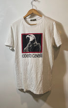 Load image into Gallery viewer, Authentic Roberto Cavalli Mens White Cotton Graphic T-Shirt Size XL Worn