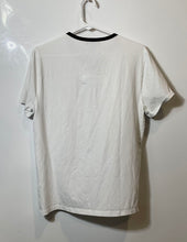 Load image into Gallery viewer, Express Mens White Black Short Sleeve Henley Neck Pullover T-Shirt Size Small