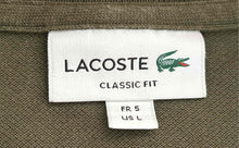 Load image into Gallery viewer, Lacoste Mens Green Cotton Long Sleeve Collared Classic Fit Polo Shirt Size L