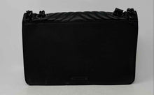 Load image into Gallery viewer, Aldo Womens Black Chevron Leather Adjustable Chain Strap Crossbody Bag