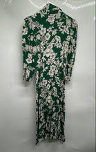 Load image into Gallery viewer, Zara Womens Multicolor Floral Long Sleeve Button Front Shirt Dress Size Small