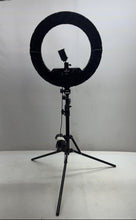 Load image into Gallery viewer, Jianjin Black USB Port Ring Light With Adjustable Tripod Stand Not Tested