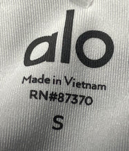 Load image into Gallery viewer, Alo Womens White Padded Adjustable Pullover Racerback Activewear Sports Bra Sz S