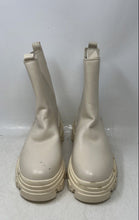 Load image into Gallery viewer, Dream Pairs Womens White Faux Leather Ankle Platform Chelsea Boots Size 8