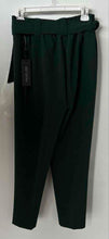 Load image into Gallery viewer, Rachel Zoe Womens Green Flat Front Belted Wide Leg Trouser Pants Size 4