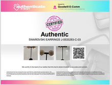 Load image into Gallery viewer, Authentic Swarovski Women's Gold Tone Earrings