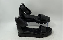 Load image into Gallery viewer, Franco Sarto Womens Urbana Black Leather Open Toe Ankle Strap Sandals Size 9M