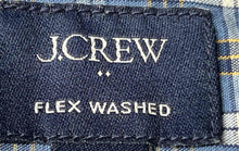 Load image into Gallery viewer, J.Crew Mens Blue Plaid Flex Washed Collared Classic Fit Button-Up Shirt Size XXL