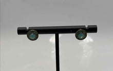 Load image into Gallery viewer, Authentic Givenchy Women's Gold Tone Green Crystal Earrings'