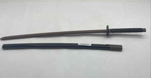 Load image into Gallery viewer, Brown And Black Training Katana Sword With Matching Scabbard And Handle Grip