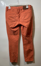 Load image into Gallery viewer, Tory Burch Womens Orange Denim Stretch Pockets Skinny Leg Jeans Size 26