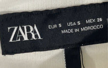Load image into Gallery viewer, Zara Womens White Sleeveless Crew Neck Back Concealed Zip Mini Dress Size S