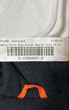 Load image into Gallery viewer, Perry Ellis Boys Orange Long Sleeve Fleece-Lined Hooded Puffer Jacket Size 14/16