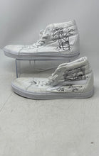 Load image into Gallery viewer, Vans Mens Sk8-Hi Off The Wall White Black Lace-Up Sneaker Shoes Size 12
