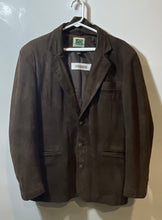 Load image into Gallery viewer, Giova's Mens Brown Cotton Long Sleeve Notch Lapel Three-Button Blazer Size M