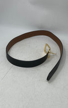 Load image into Gallery viewer, Lauren Ralph Lauren Mens Black Gold-Tone Buckle Adjustable Dress Belt
