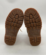 Load image into Gallery viewer, Cherokee Mens Beige Faux Leather Waterproof Lace-Up Ankle Combat Boots Size 9