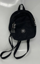 Load image into Gallery viewer, Kipling Womens Black Inner Pocket Adjustable Strap Mini Travel Backpack