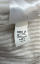 Load image into Gallery viewer, Banana Republic Mens Beige Striped Oxford Slim Fit Button-Up Shirt Size M