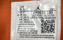 Load image into Gallery viewer, Nike Womens Jordan Jumpman Two Trey White Orange Sneaker Shoes Sz 9.5 No Insole