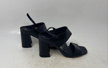 Load image into Gallery viewer, Calvin Klein Womens Qeelin Black Block Heel Adjustable Slingback Sandals Size 8