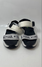 Load image into Gallery viewer, Michael Kors Womens Rooney White Black Open Toe Sports Sandals Size 9.5
