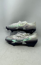 Load image into Gallery viewer, Under Armour Mens Blur Pro 6006206-107 White Navy Blue Football Cleats Size 13