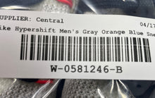 Load image into Gallery viewer, Nike Mens Hypershift 844369-164 Gray Orange Blue Lace-Up Sneaker Shoes Size 10
