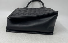 Load image into Gallery viewer, Steve Madden Womens Black Faux Leather Top Zipper Double Handle Crossbody Bag