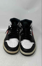 Load image into Gallery viewer, Nike Mens Air Jordan 1 Mid 554724-075 White Black Red Sneakers Shoes Size 10.5