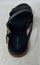 Load image into Gallery viewer, Cole Haan Womens Black Open Toe Flat Slingback Sandals Size 8.5B