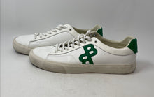 Load image into Gallery viewer, Hugo Boss Mens Aiden Tenn White & Green Lace-Up Low Top Sneaker Shoes Size 46