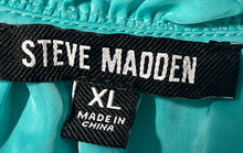 Load image into Gallery viewer, Steve Madden Womens Turquoise Flutter Sleeve V-Neck Mini Dress Size XL