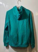 Load image into Gallery viewer, Puma Womens Green Long Sleeve Kangaroo Pocket Drawstring Pullover Hoodie Size L