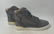 Load image into Gallery viewer, Enzo Romeo Womens Silver Crystal Shimmer Rhinestone Sneakers Shoes Size 11