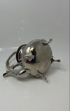 Load image into Gallery viewer, Silver-Tone Engraved Tableware Four Footed Top Handle Lidded Teapot