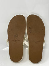 Load image into Gallery viewer, Authentic Tory Burch Womens White Slip-On Thong Sandals Size 7.5M Damaged