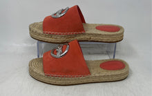 Load image into Gallery viewer, Coach Womens Camille Coral Open Toe Espadrille Slide Sandals Size 6.5B