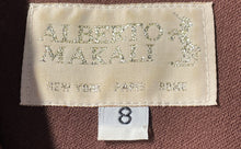 Load image into Gallery viewer, Alberto Makali Womens Brown Wool Collared Long Sleeve Button Front Jacket Size 8