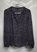 Load image into Gallery viewer, Banana Republic Womens Multicolor Geometric Print Long Sleeve Blouse Top Size M