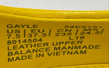 Load image into Gallery viewer, Calvin Klein Womens Gayle Yellow Slip-On High Stiletto Pump Heels Size 7.5