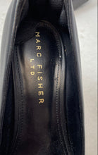 Load image into Gallery viewer, Marc Fisher Womens Black Leather Slip-On Block Pump Heels Size 7.5M